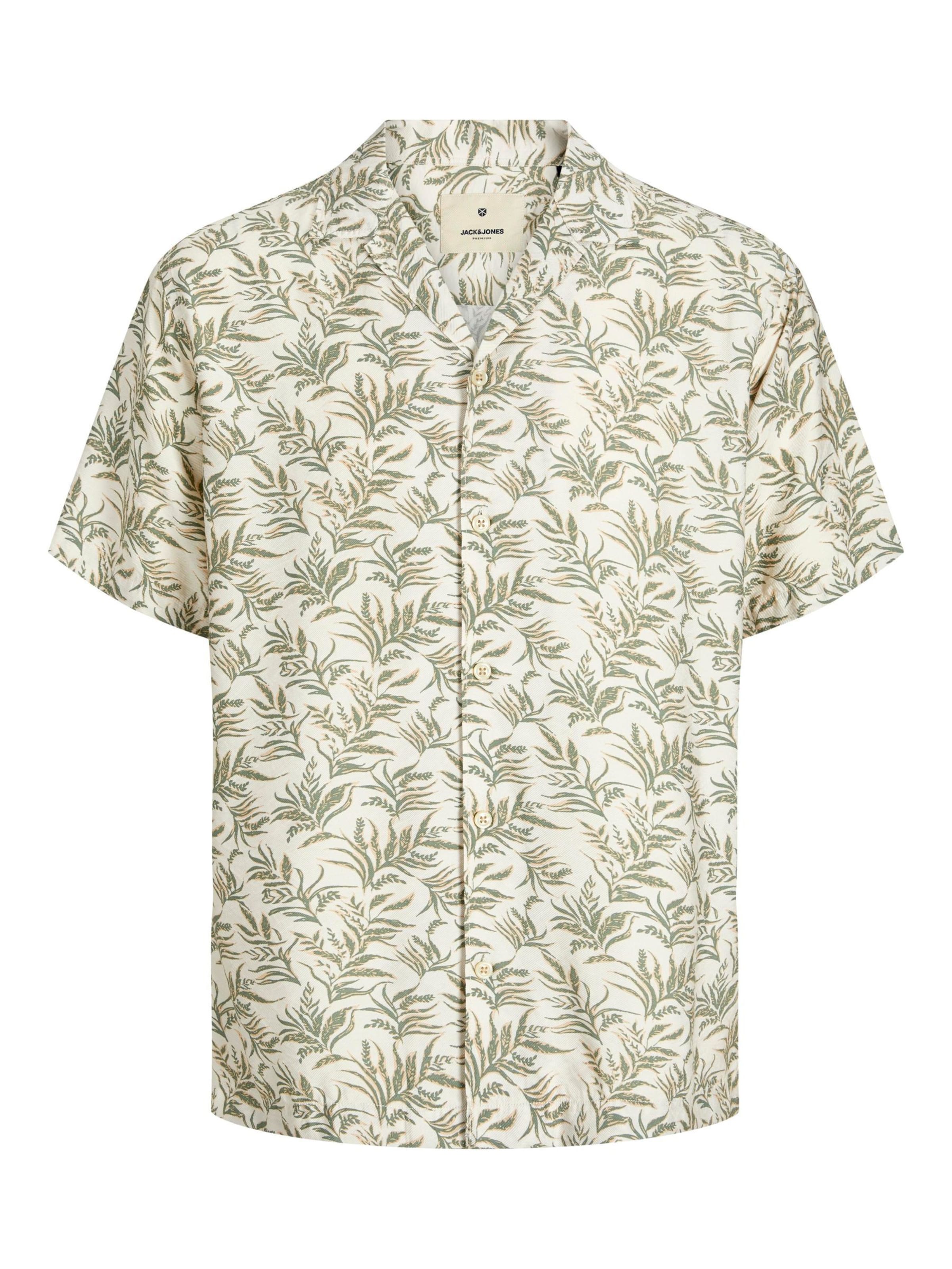 JACK & JONES Regular fit Button Up Shirt 'JPRBLulincoln' in Green: front