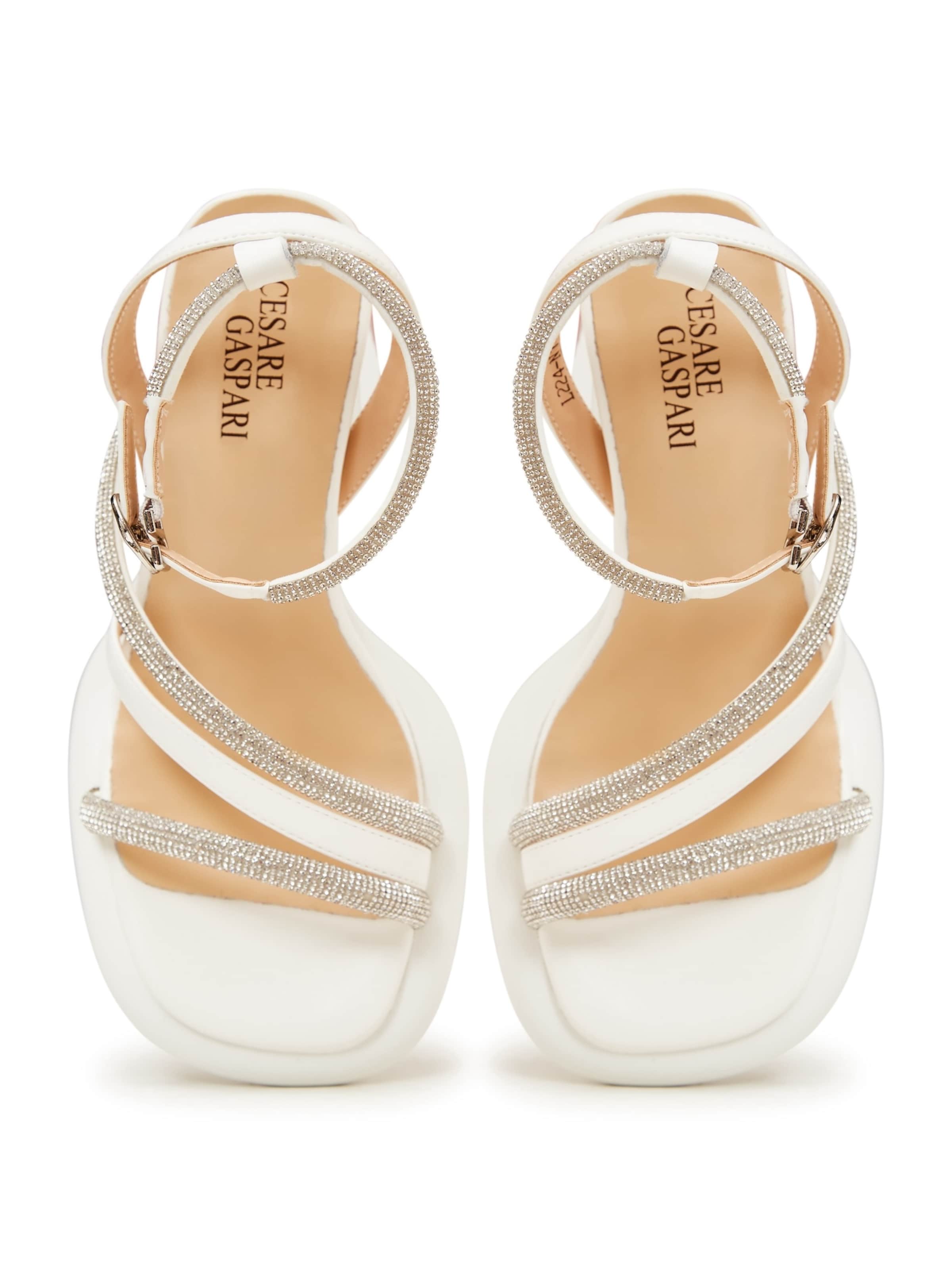 Sandales CESARE GASPARI en blanc