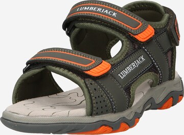 Lumberjack Sandals 'Levi' in Green: front