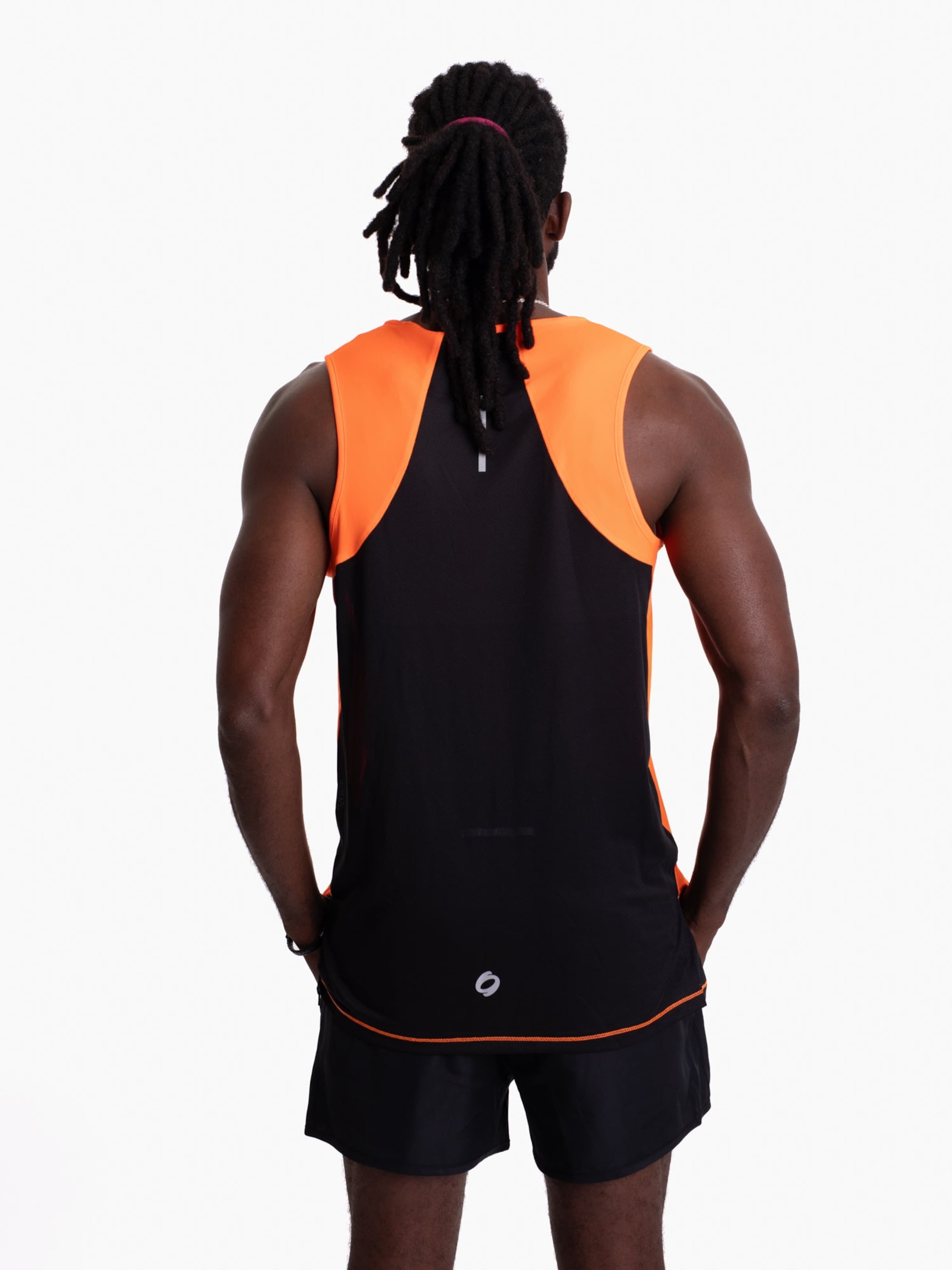 mymotus Functioneel shirt 'Mymotus Men Comfort Running Tanktop Shocking Orange RM11' in Oranje