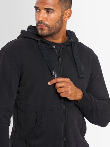 Alessandro Salvarini Sweatjacke 'Lomborio' in Schwarz