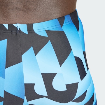 ADIDAS PERFORMANCE Athletic Swim Trunks ' Allover SportbadehoseBoxer-Badehose ' in Blue