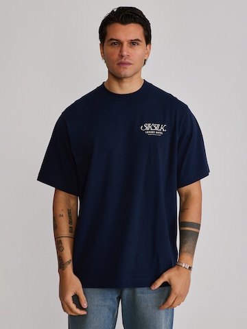 SikSilk Shirt in Blue: front