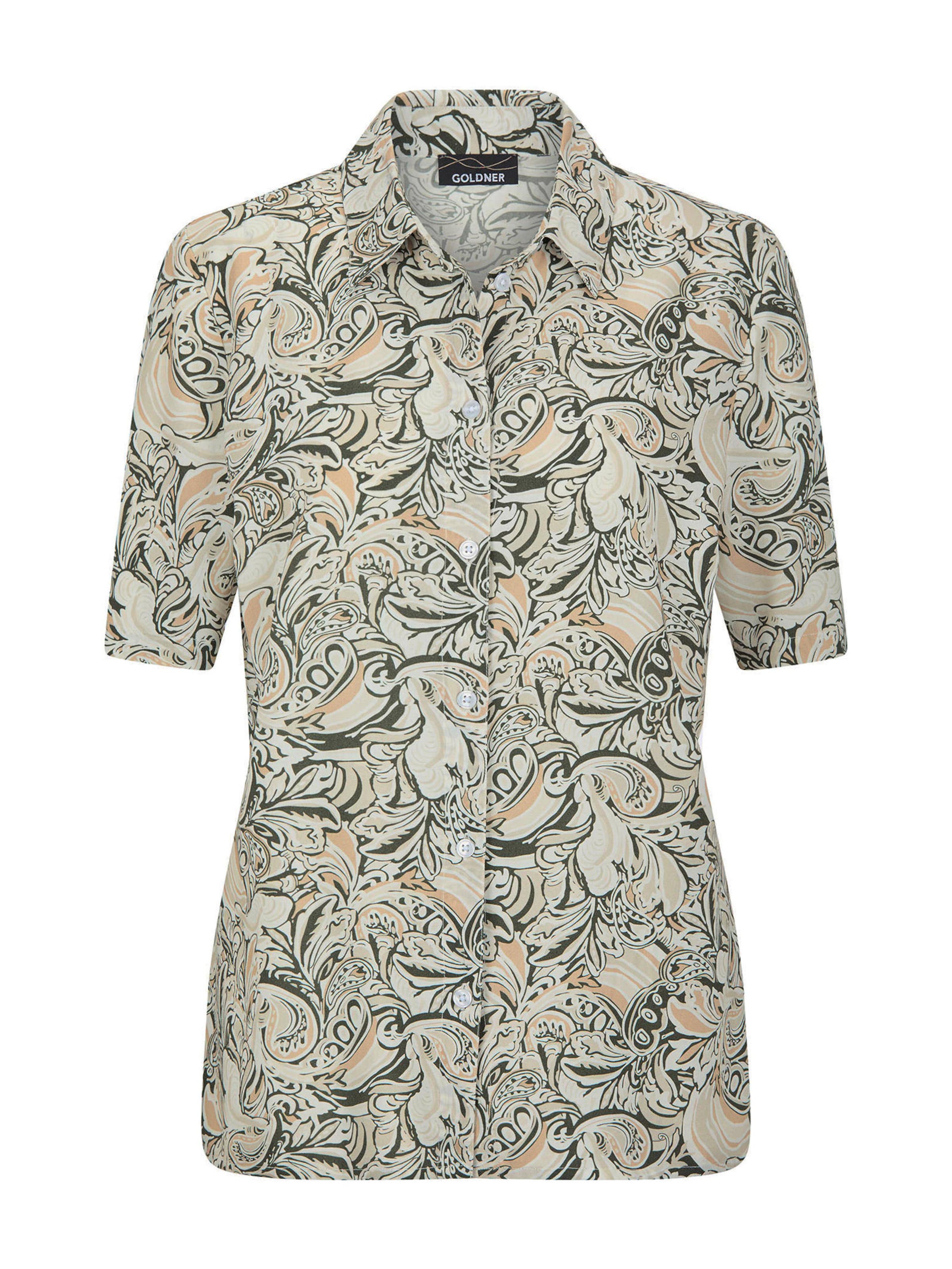 Goldner Blouse in Groen: voorkant