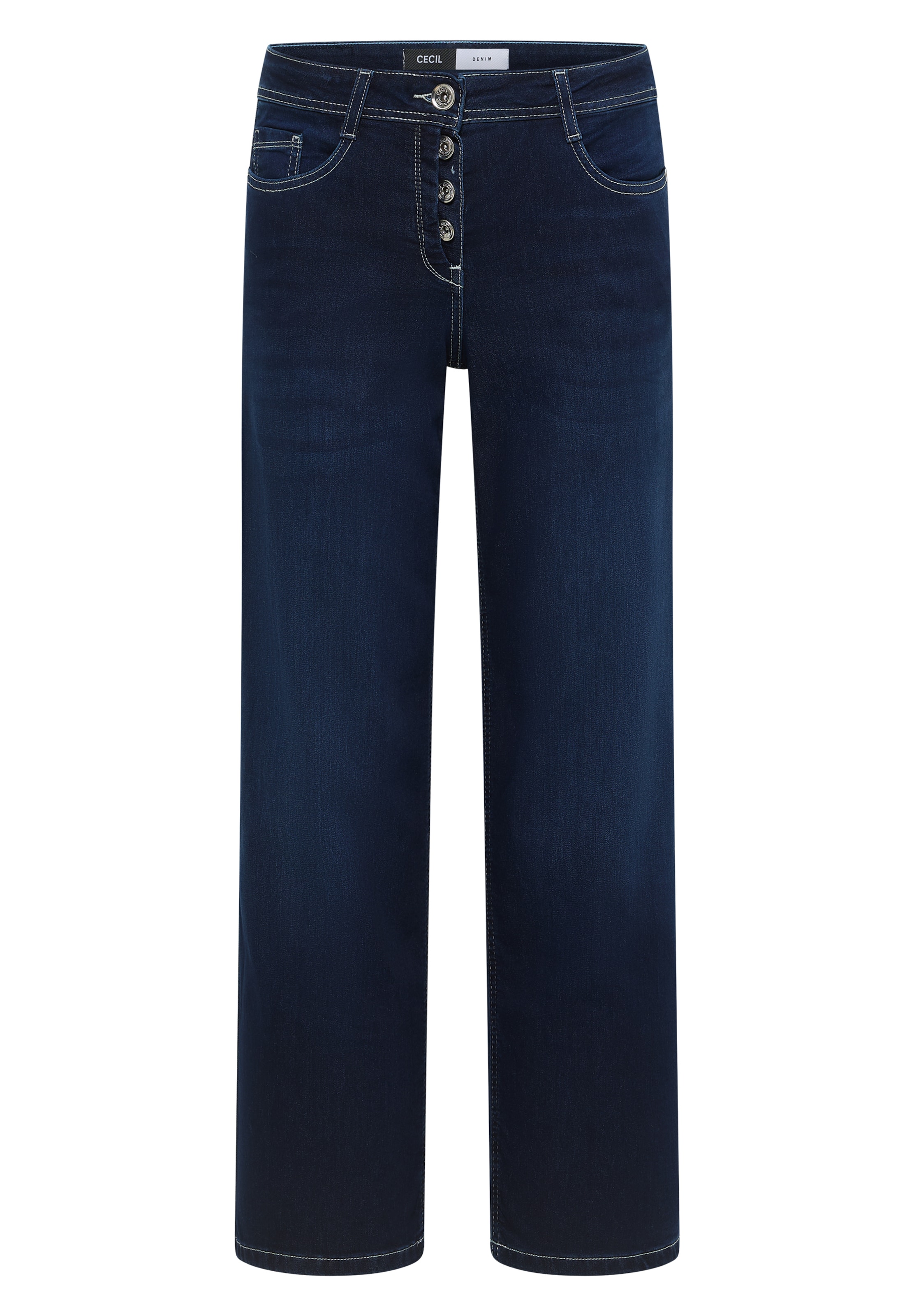 STREET ONE Loosefit Jeans in Blau: Vorderseite