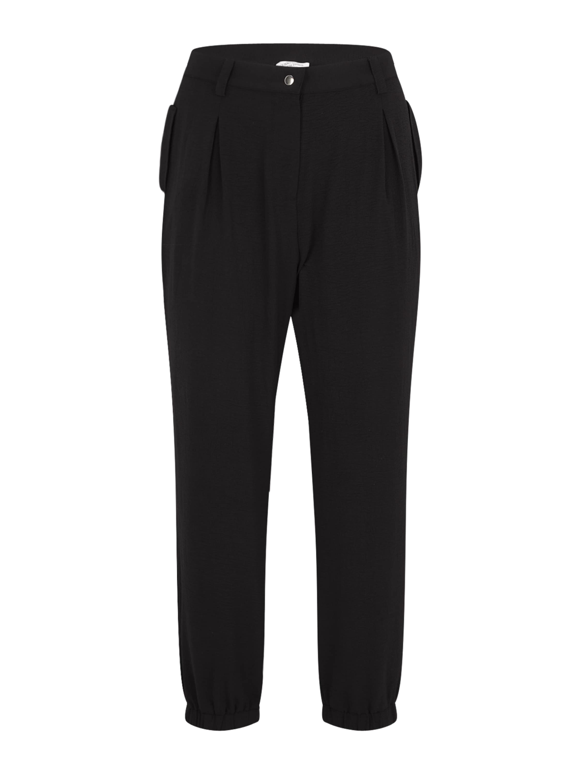 Guido Maria Kretschmer Curvy Avar lõige Voltidega püksid 'Nele', värv must: eest vaates