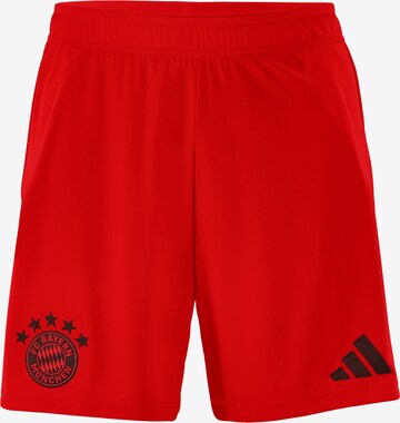 FC BAYERN MÜNCHEN Regular Workout Pants in Red: front
