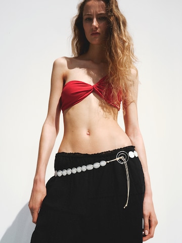 MANGO - Pierna ancha Pantalón 'SHOLA' en negro