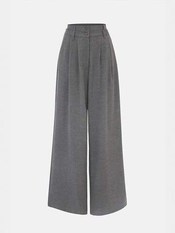 Hiccup - Perna larga Calças com pregas em cinzento: frente