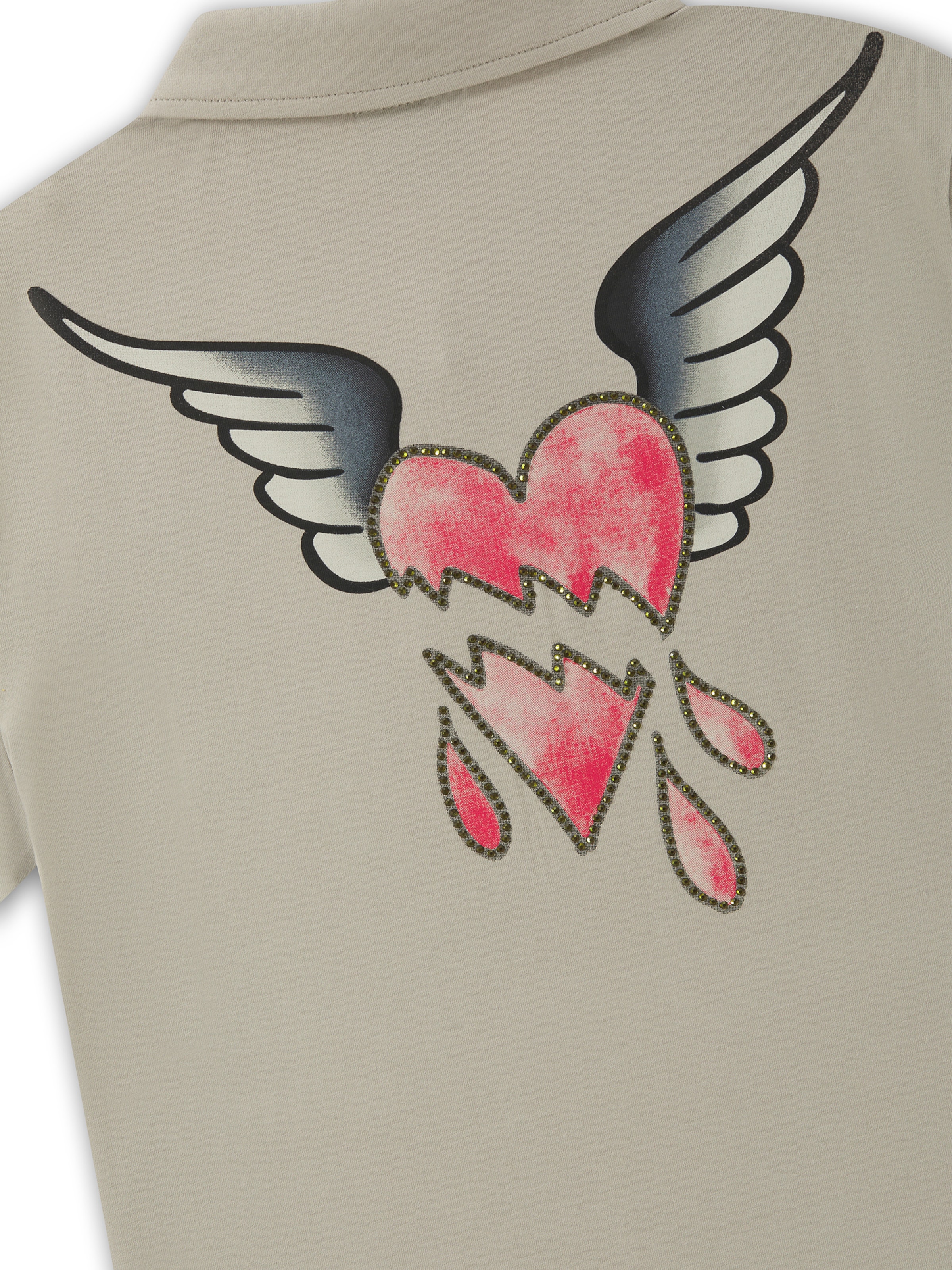 Ed Hardy Футболка 'Broken Heart' в Зеленый