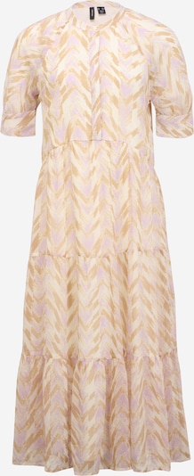 Vero Moda Tall Robe-chemise 'KATHRINE' en crème / camel / lilas, Vue avec produit