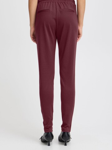ICHI Tapered Trousers 'Kate' in Red