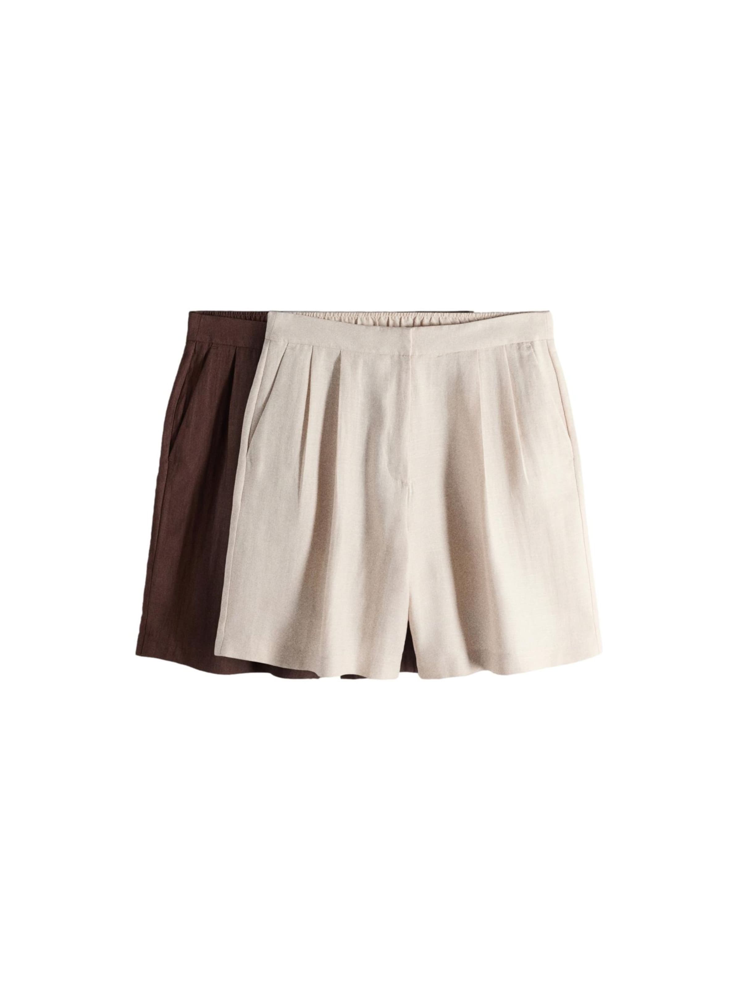 The Set Pantalon à plis en 48 en beige clair / marron, Vue avec produit