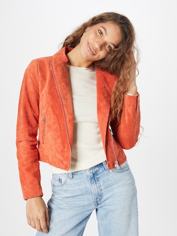 FREAKY NATION Between-Season Jacket 'Sunset Light' in Orange: front