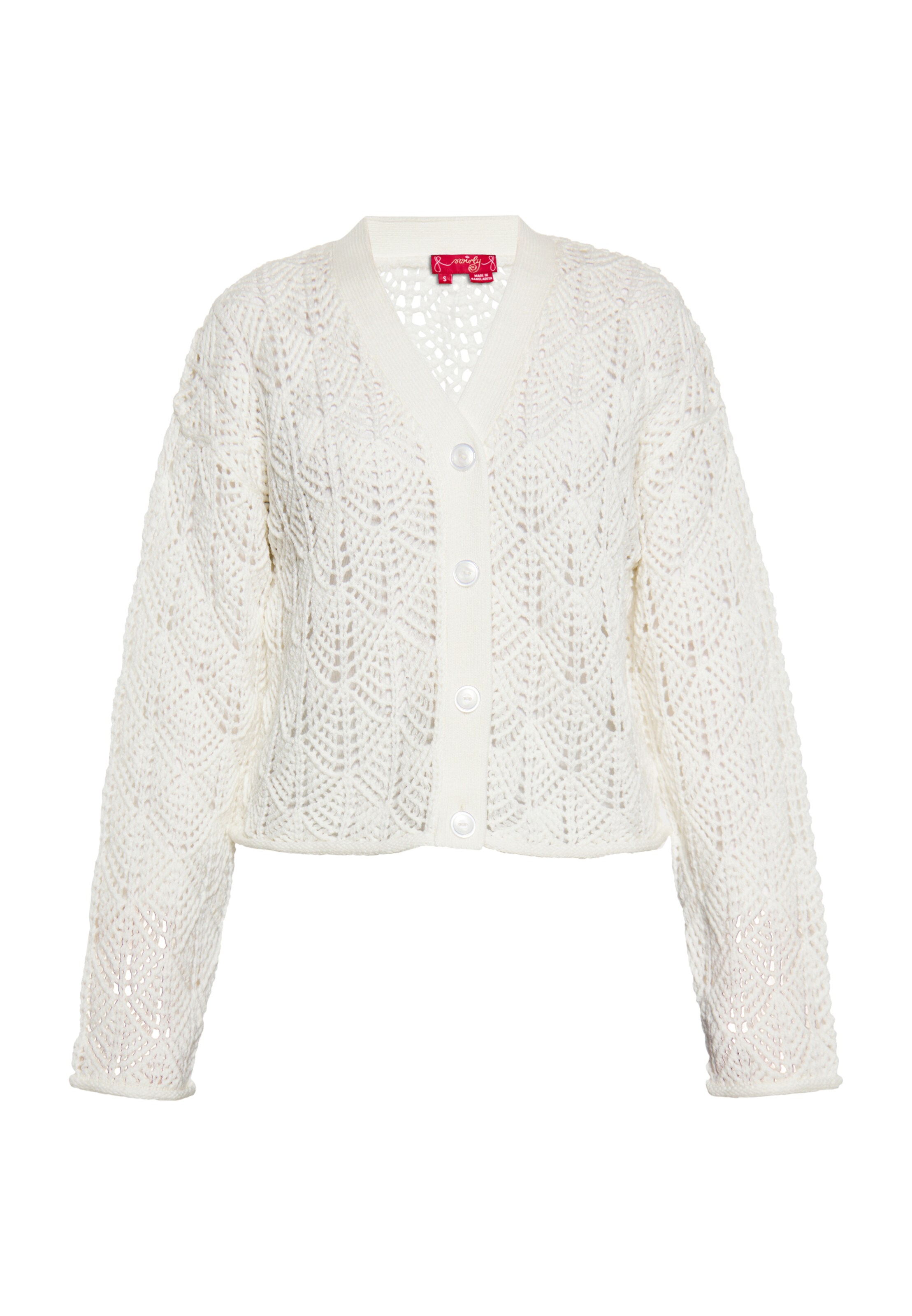 swirly Kampsun, värv valge: eest vaates