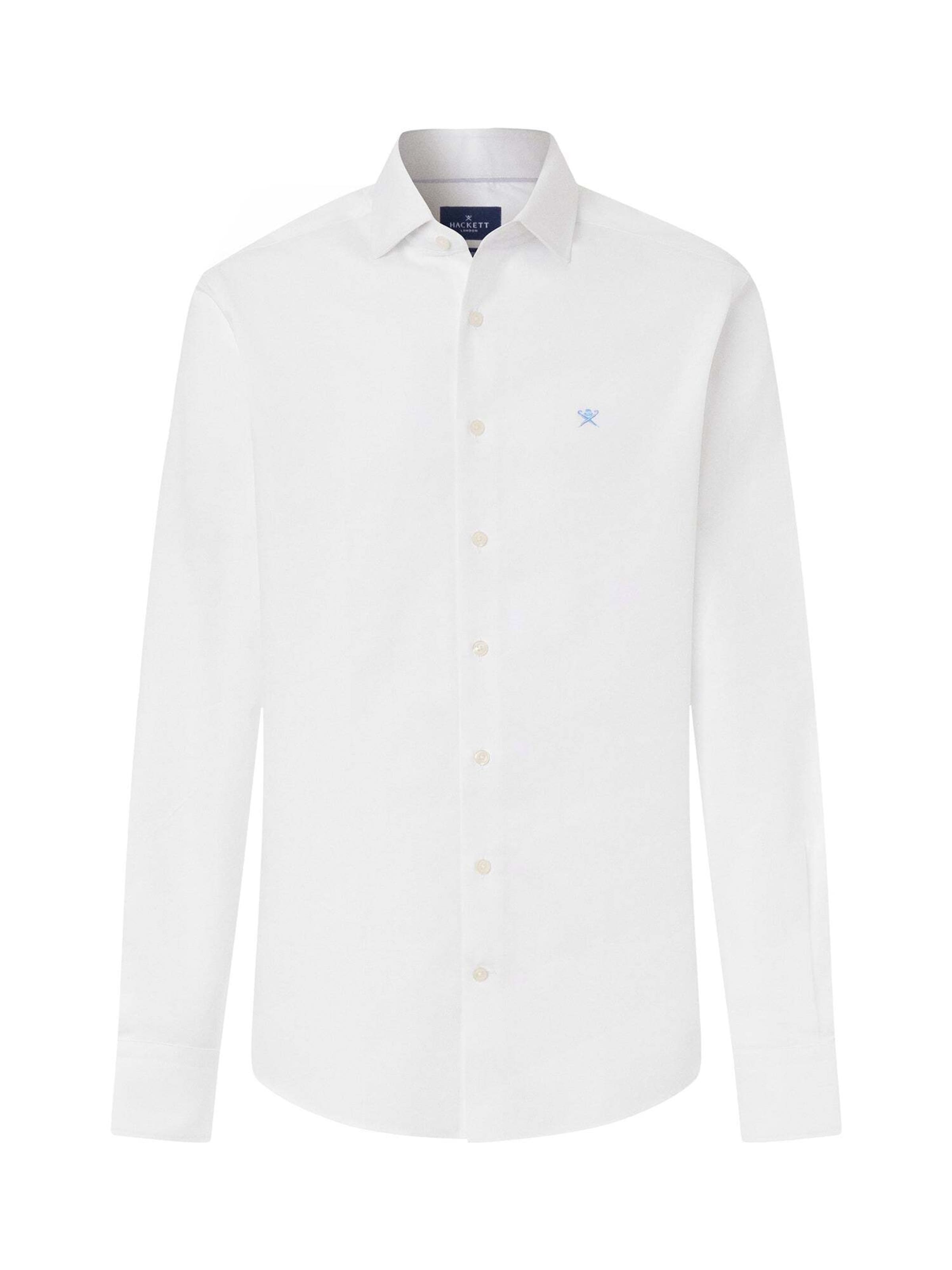 Hackett London Overhemd in Wit: voorkant