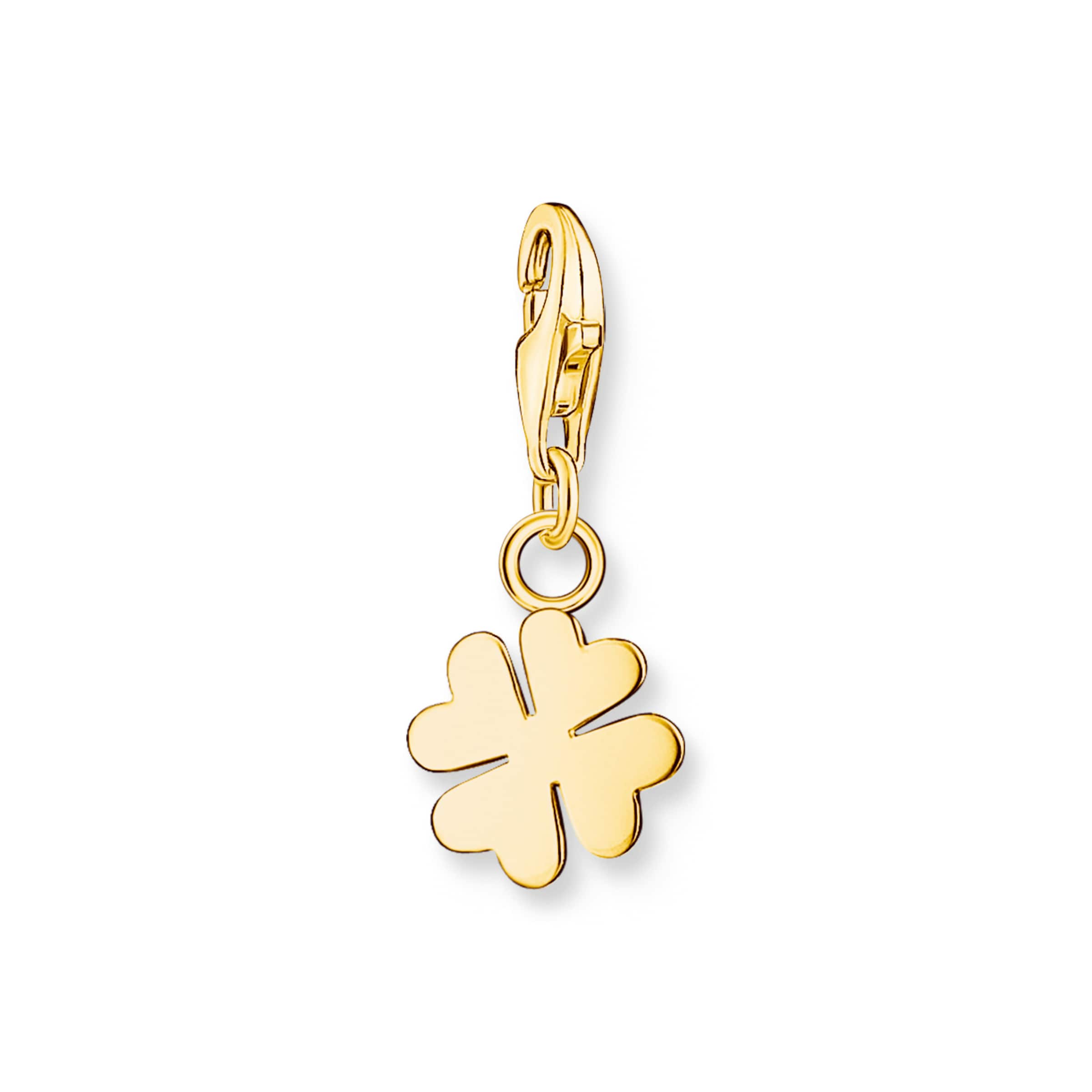 Thomas Sabo Anhänger 'Kleeblatt' in Gold: Vorderseite