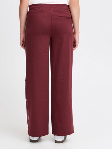 Wide leg Pantaloni ' Kate ' di ICHI in rosso