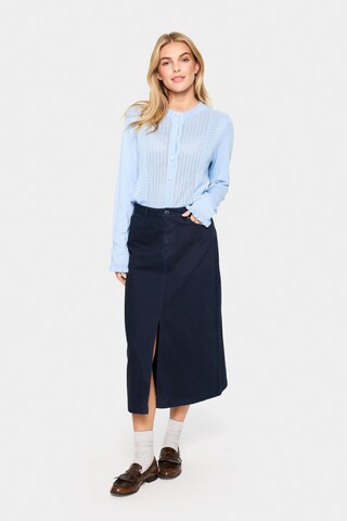 SAINT TROPEZ Cardigan 'Ilona' i blå