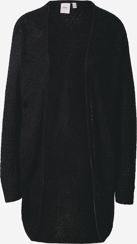 ICHI Knit Cardigan in Black: front