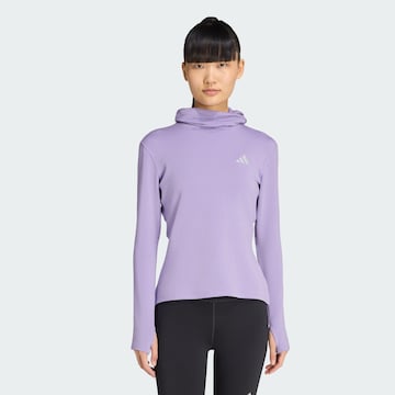 ADIDAS PERFORMANCE Sportief sweatshirt 'Adi365 Running Essentials' in Lila: voorkant