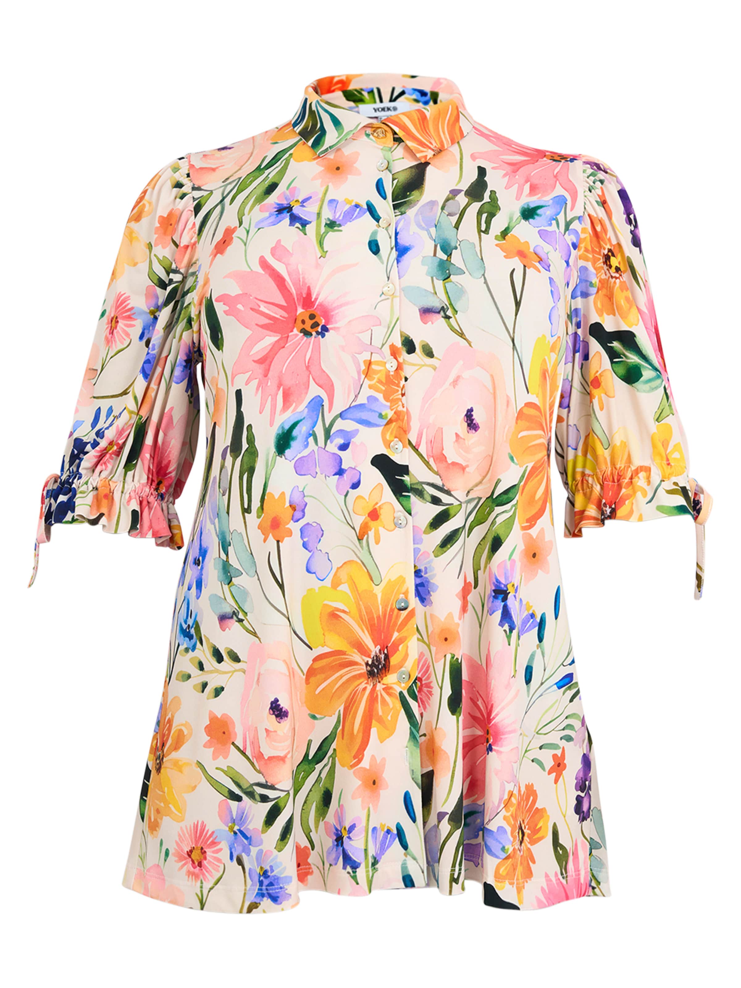 Chemisier YOEK en mélange de couleurs : devant