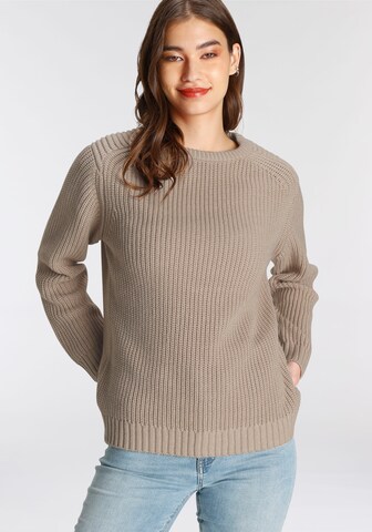 AJC Pullover in Beige: Vorderseite