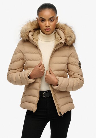 Superdry Between-Season Jacket 'Fuji' in Beige: front