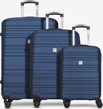 Ensemble de bagages CHECK.IN en bleu : devant