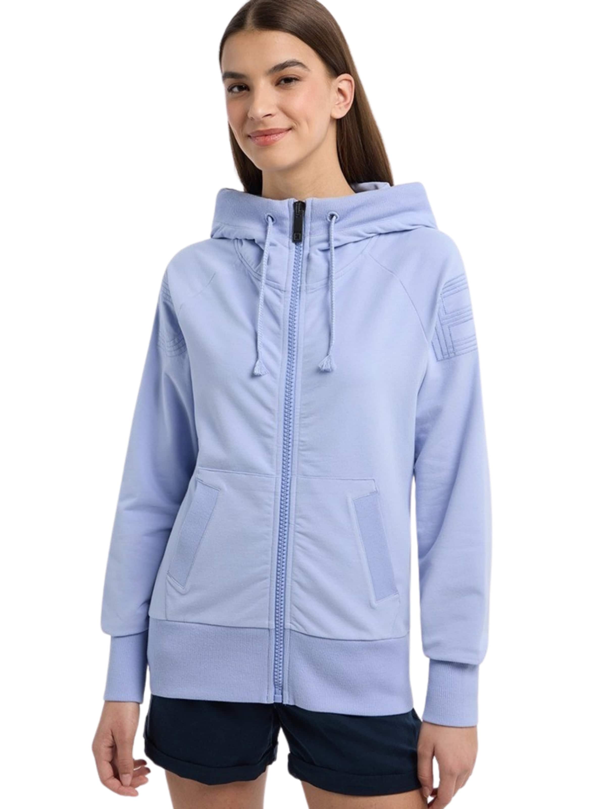 Elbsand Sweatvest 'Katja' in Blauw: voorkant