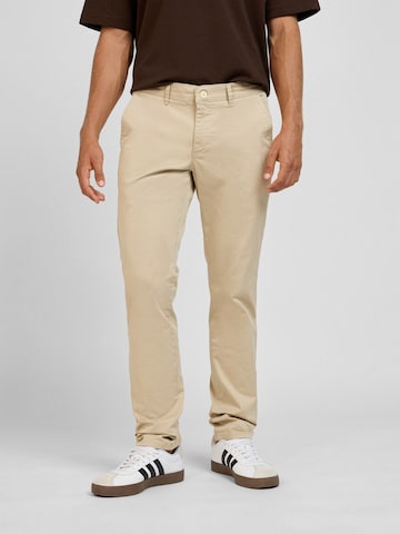 yazubi Slimfit Hose 'Dustin' in Beige: Vorderseite