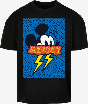 T-Shirt 'Disney Mickey Mouse 90s Flash' F4NT4STIC en noir : devant