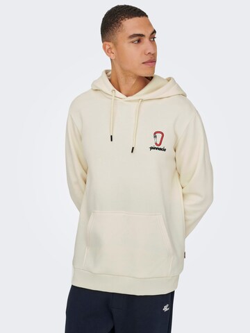 Only & Sons Sweater 'Sceres' in Beige