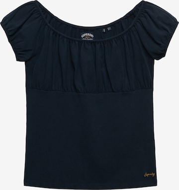 T-shirt 'Athletic Essentials' Superdry & Co en bleu : devant