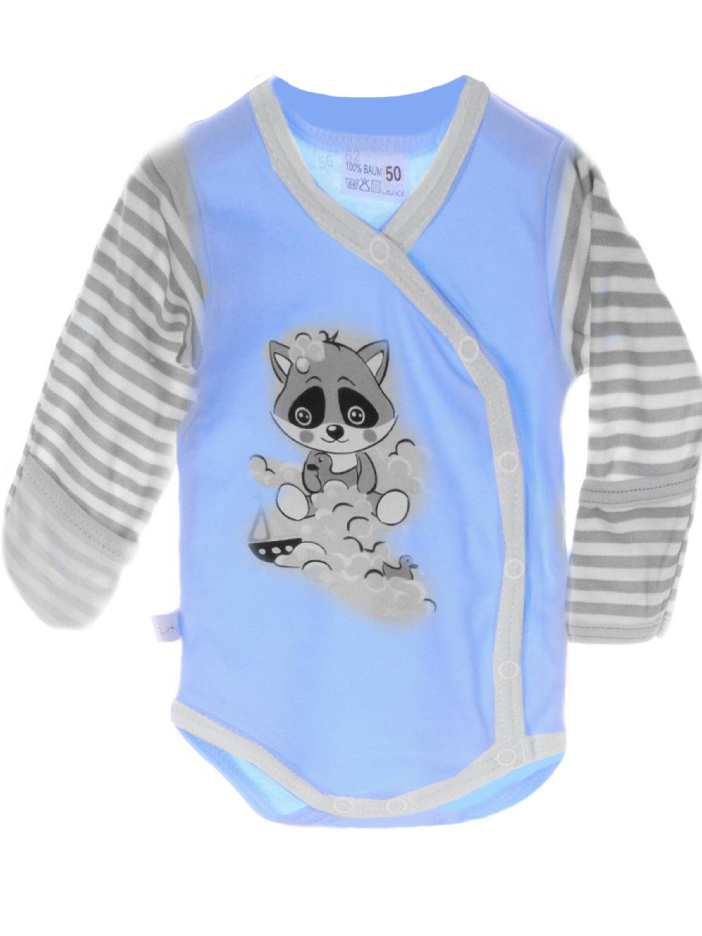 La Bortini Strampler/Body‌‌‌‌‌ in Blau: Vorderseite