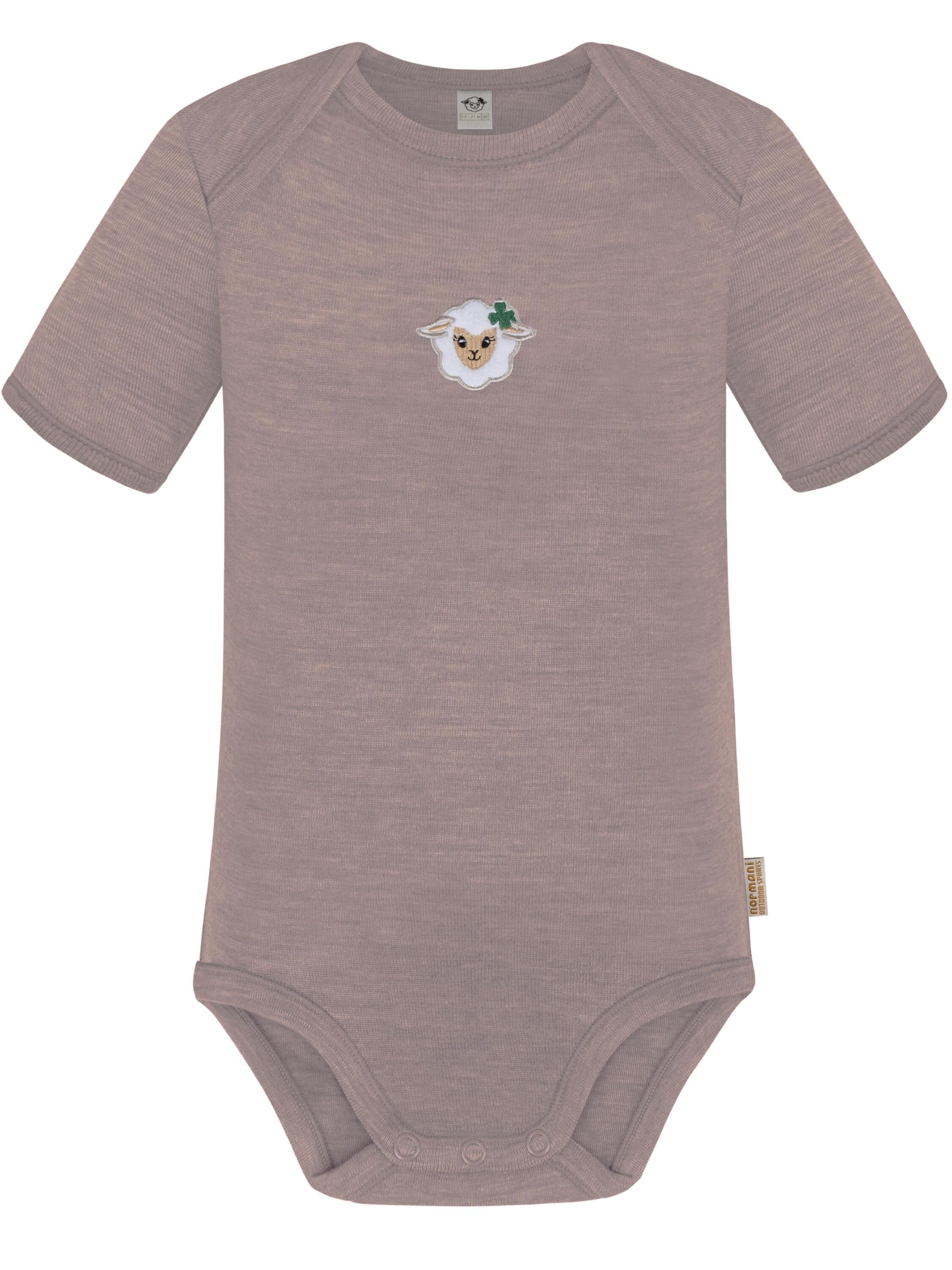 Barboteuse / body 'Tauranga' normani en rose : devant