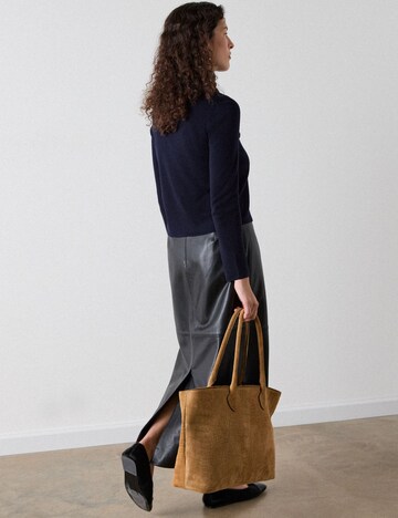Whistles Knit Cardigan in Blue: back