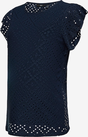 Vero Moda Maternity Halenka 'VMMTASSA' – modrá: přední strana