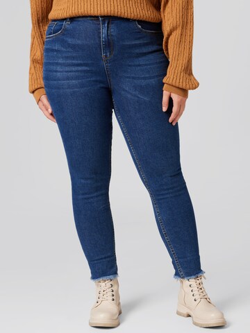 Guido Maria Kretschmer Curvy Skinny Jeans 'Mala' in Blauw: voorkant