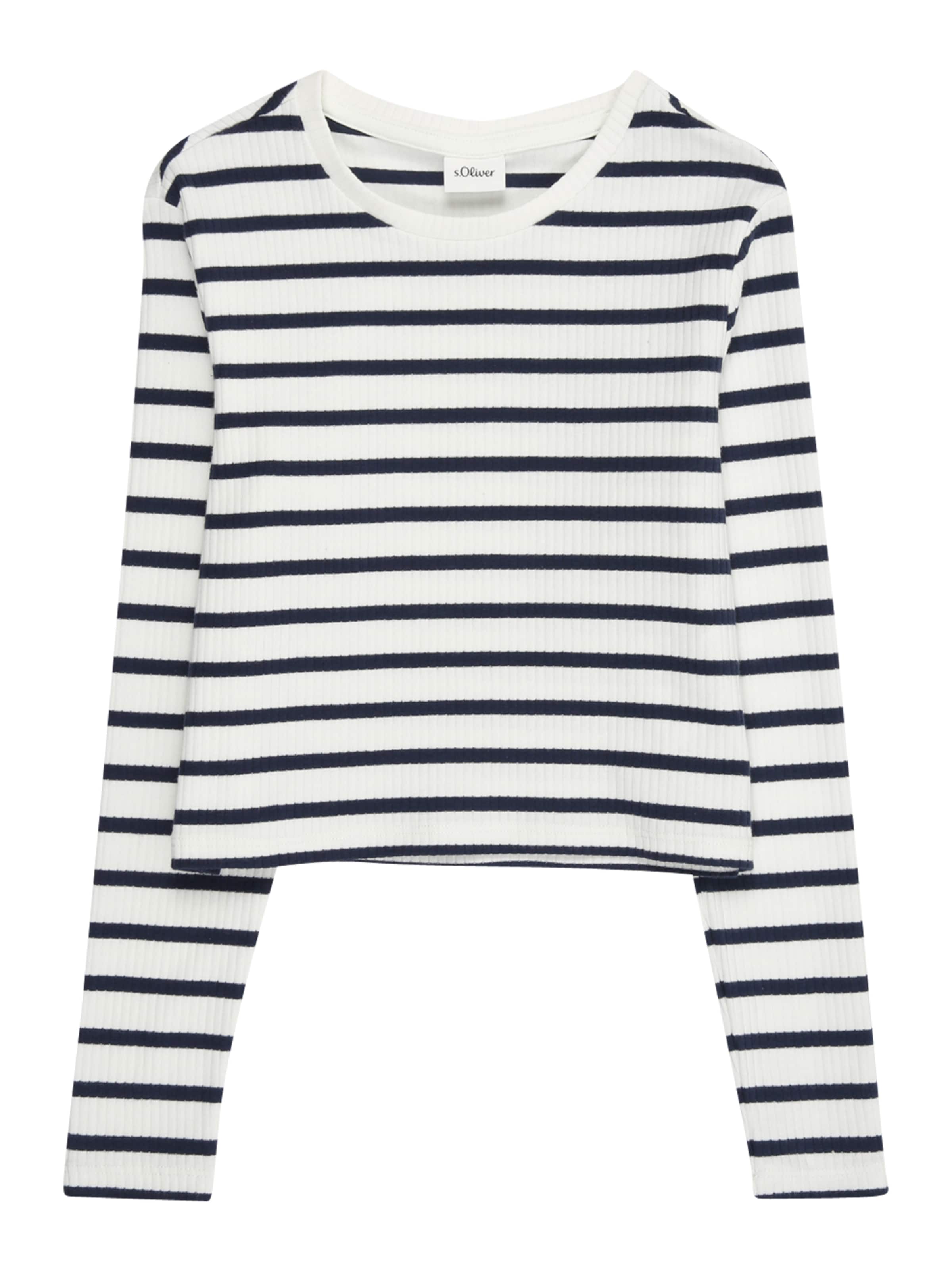 s.Oliver Shirt in de kleur Marine / Wit, Productweergave