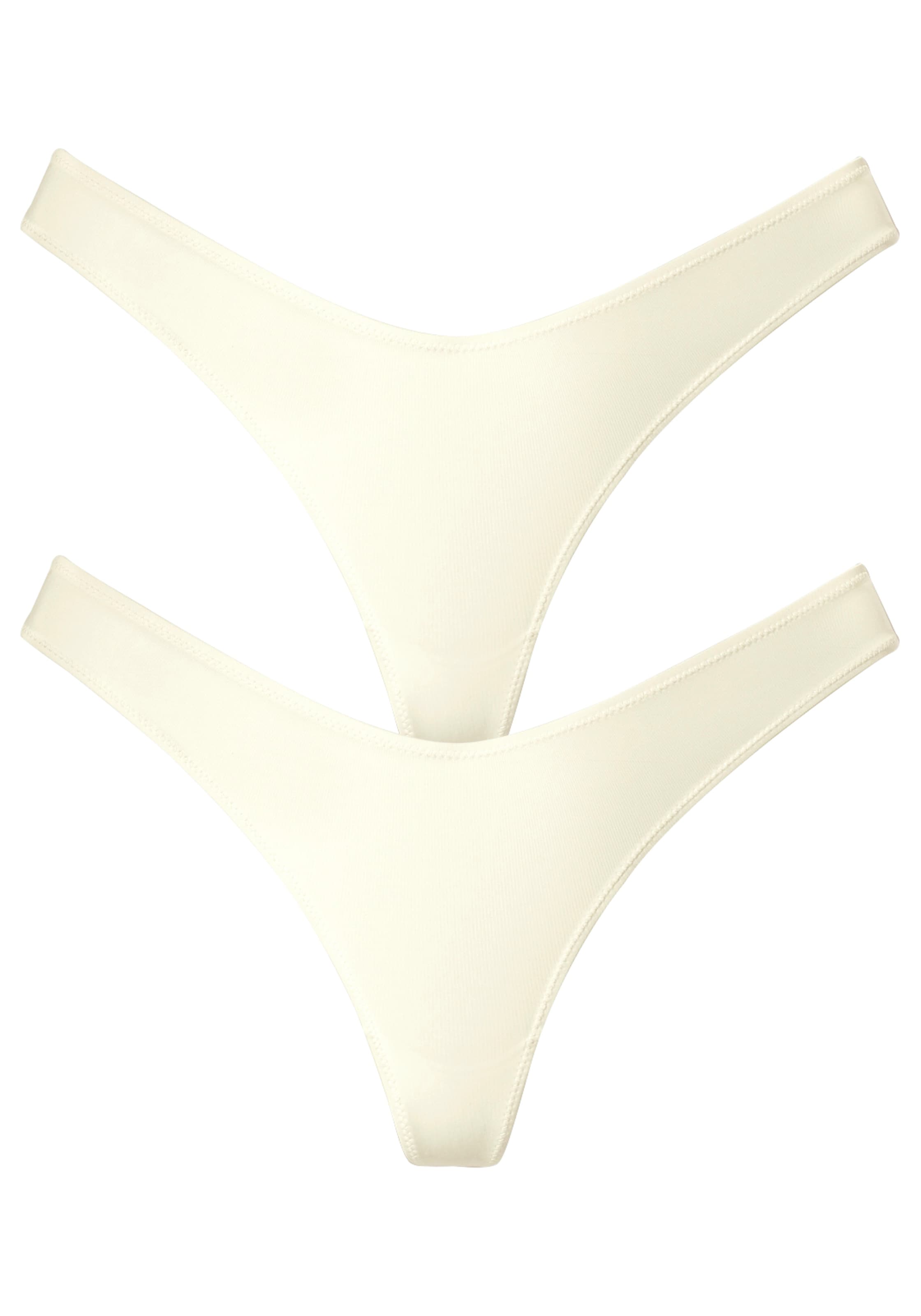 LASCANA Thong in Beige: front