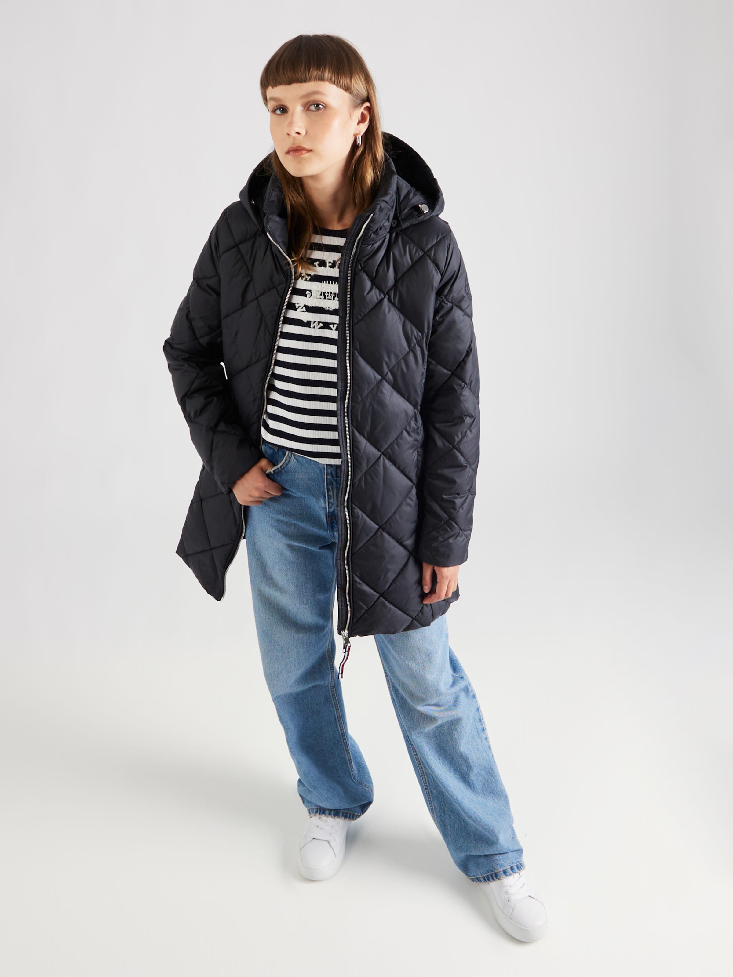 Ladies black tommy hilfiger deals coat