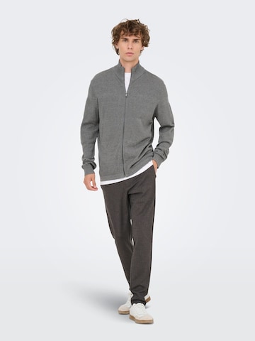 Vestes en maille 'ONSMalik' Only & Sons en gris