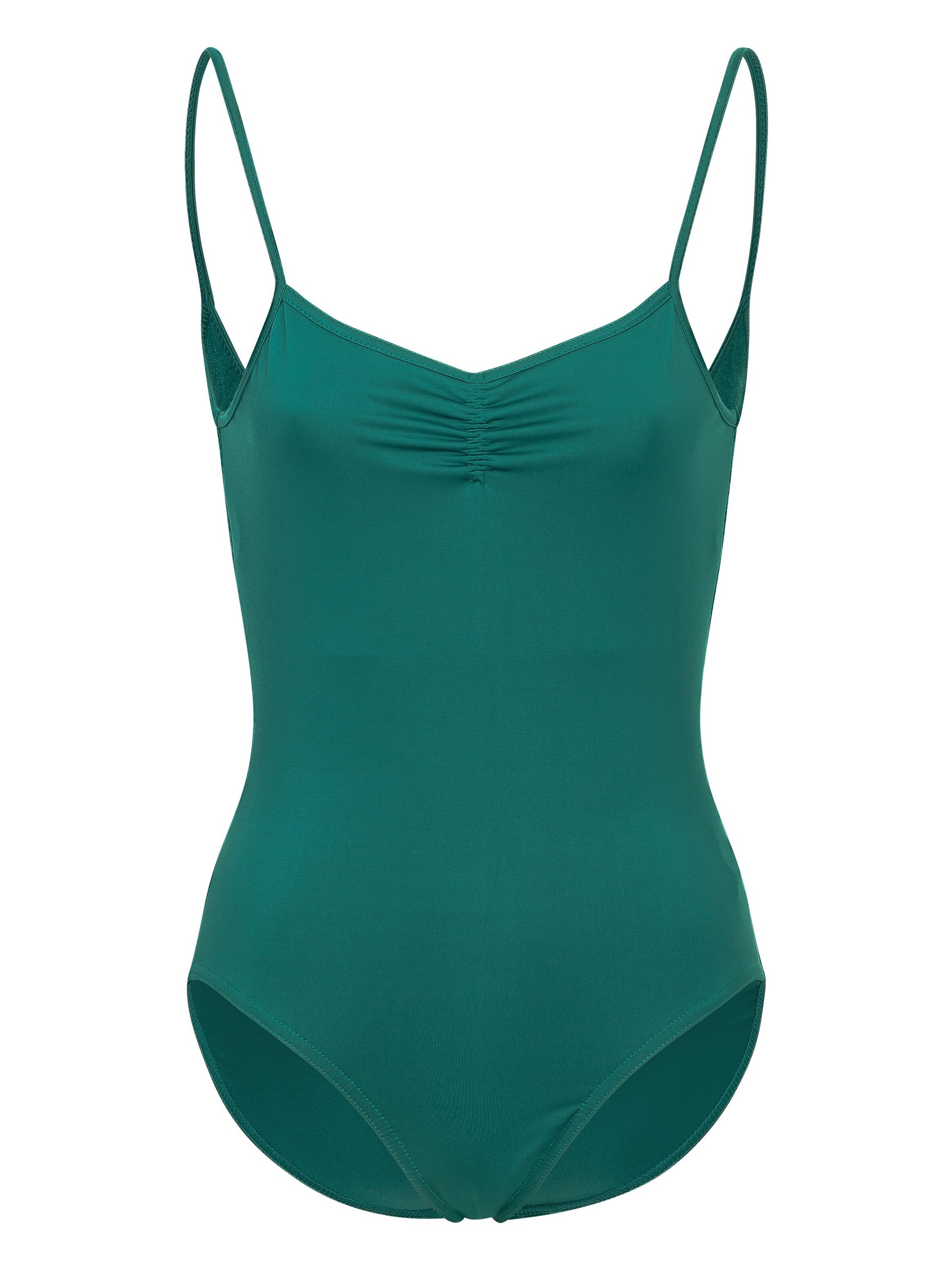 Tanzmuster Athletic Bodysuit 'Tilda' in Green: front