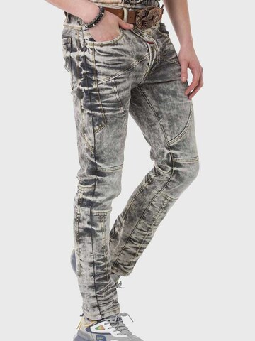 Coupe slim Jean CIPO & BAXX en gris