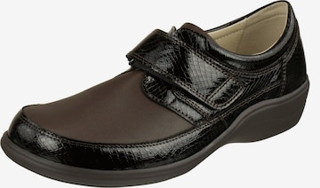 Natural Feet Lace-Up Shoes in Brown: front