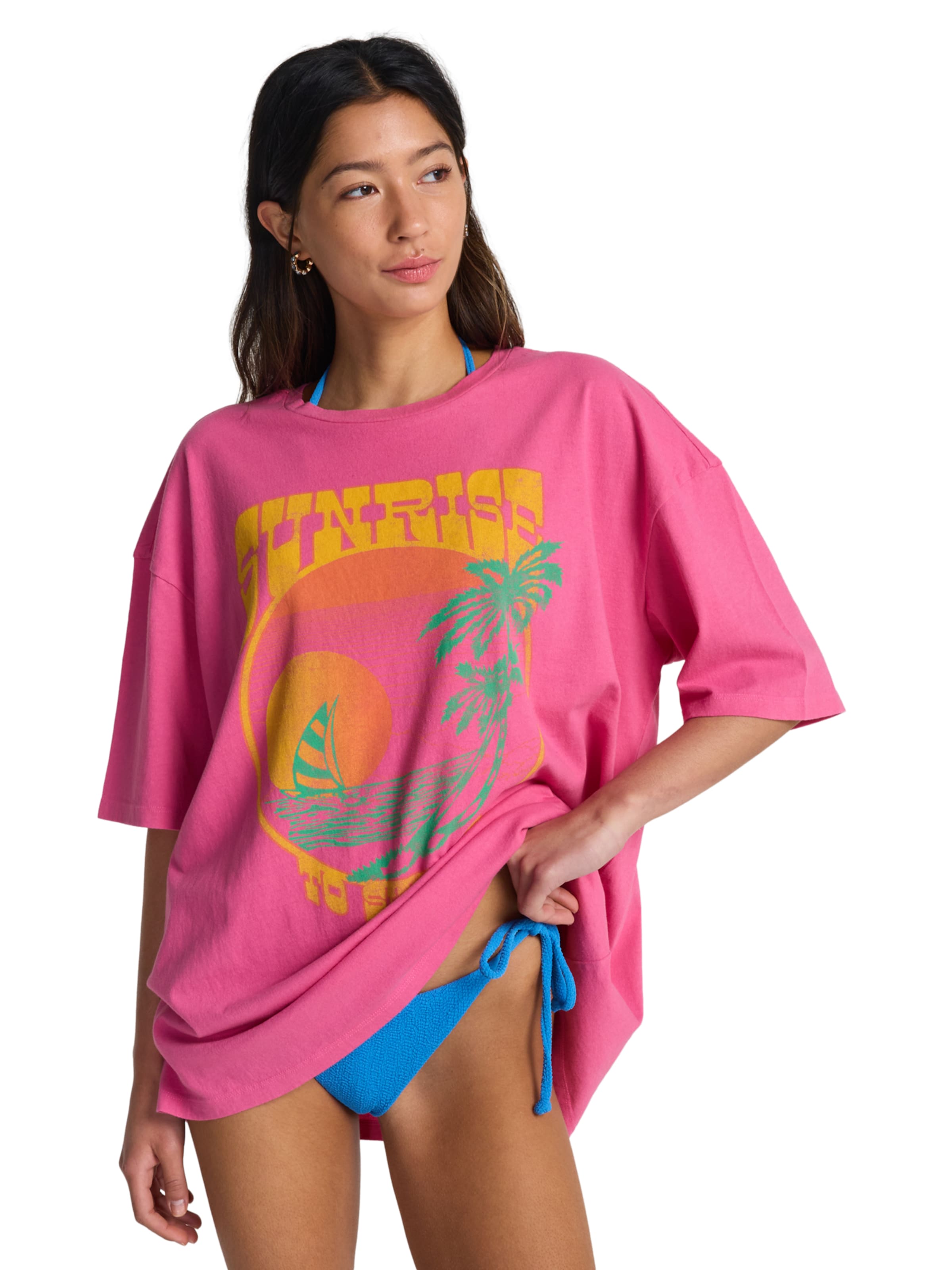 BILLABONG Тениска 'Sunrise To Sunset 2' в розово: отпред