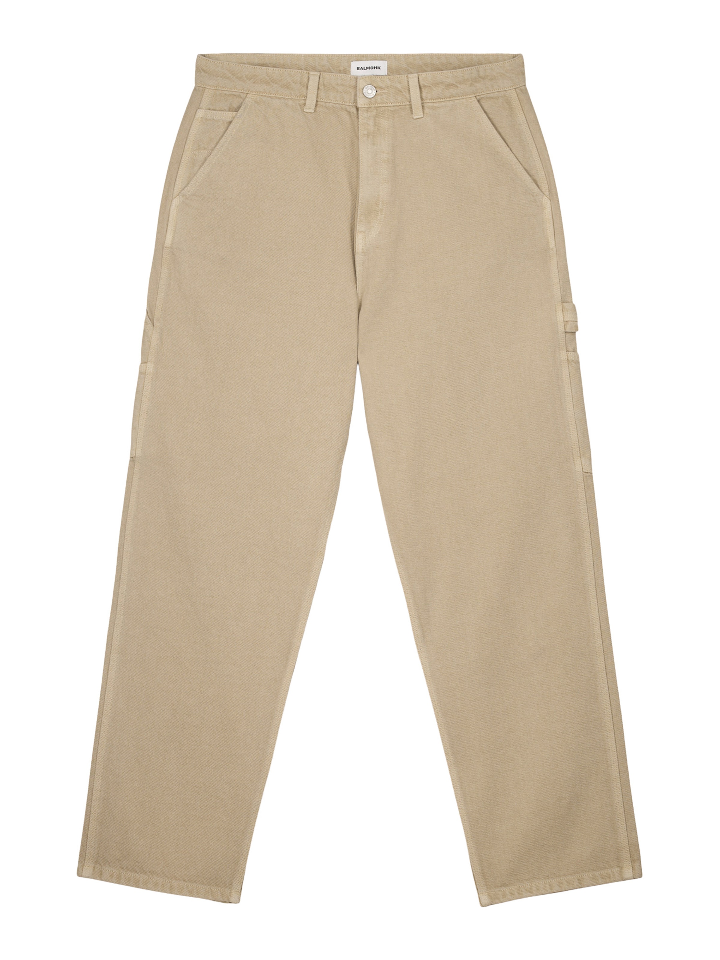 BALMOHK Baggy Housut värissä beige: etupuoli