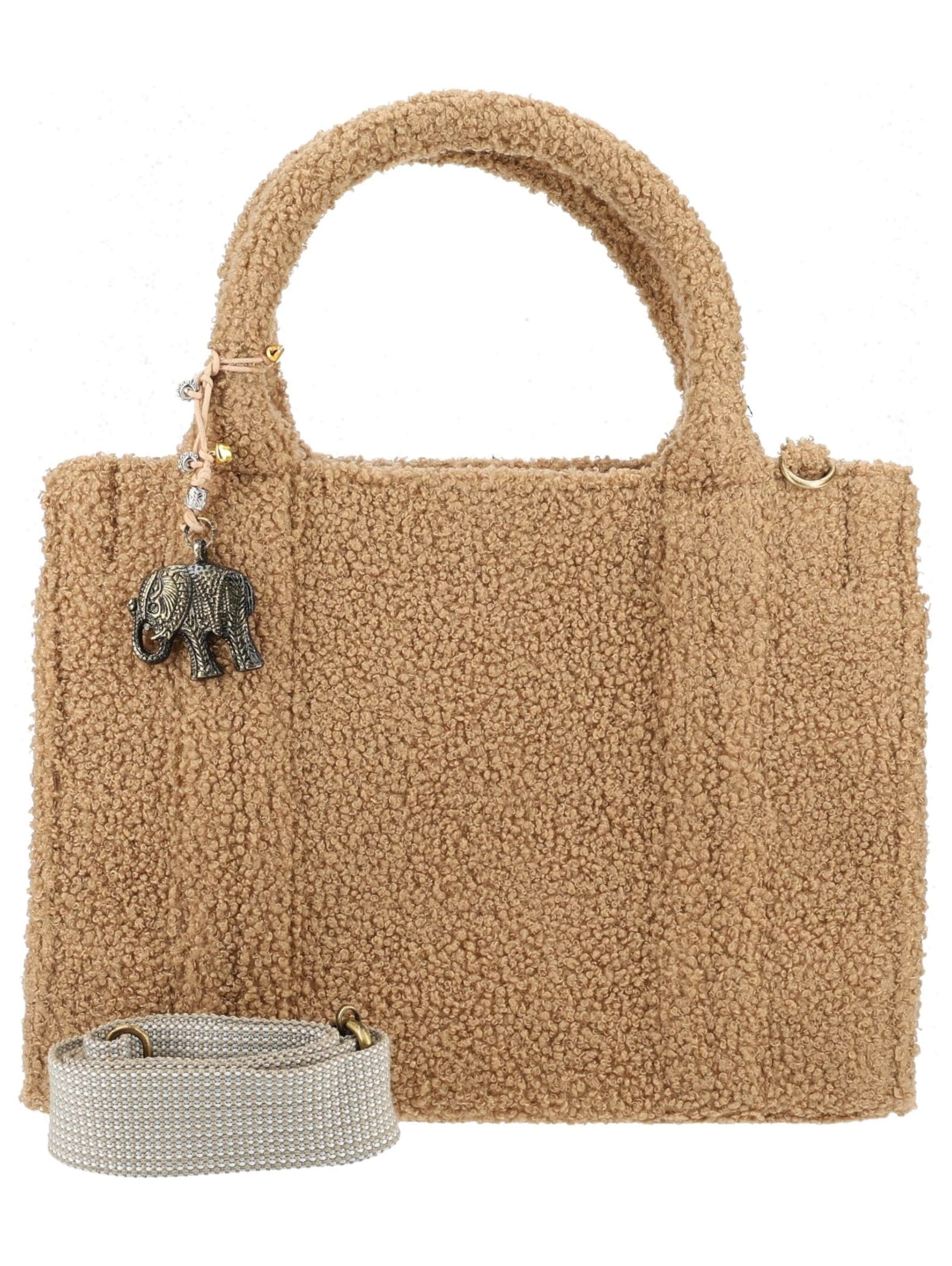 ANOKHI Handtas in Beige: voorkant