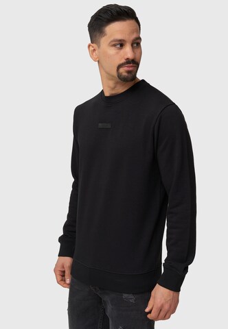 INDICODE JEANS Sweatshirt ' Baxter ' in Zwart